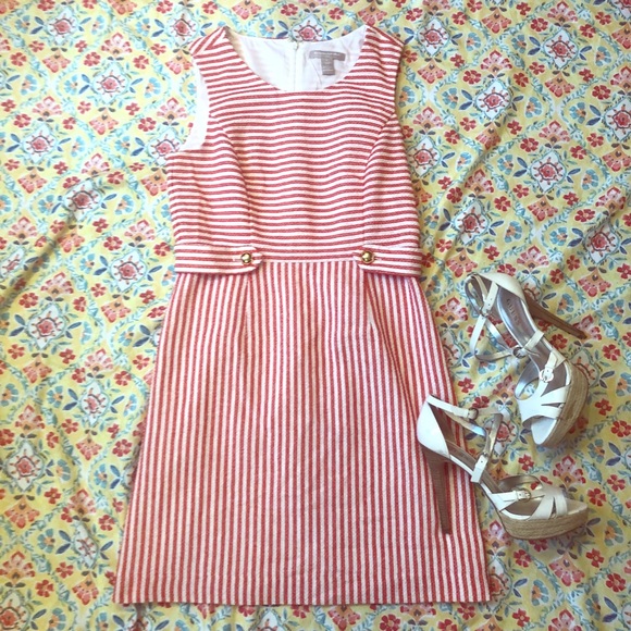 Banana Republic Dresses & Skirts - Banana Republic- Orange and White Dress